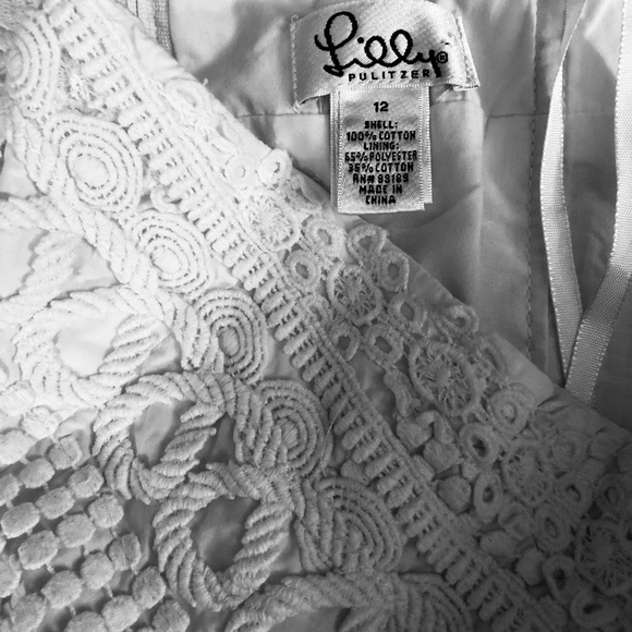 Lilly Pulitzer White Lace Strapless Dress - Picture 3 of 5